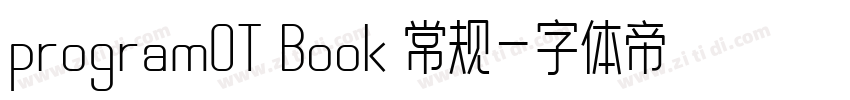 programOT Book 常规字体转换